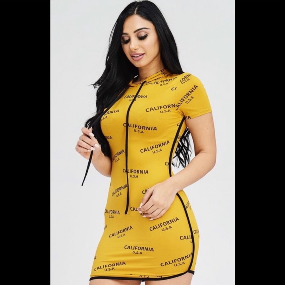 New! Hooded One Piece Dress - Picture 5 of 5